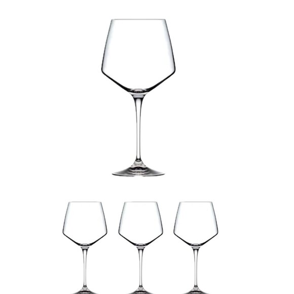 NEW RCR Crystalleria Italiana Aria79 Crystal Burgundy Red Wine Glasses Set of 4 - Picture 1 of 9